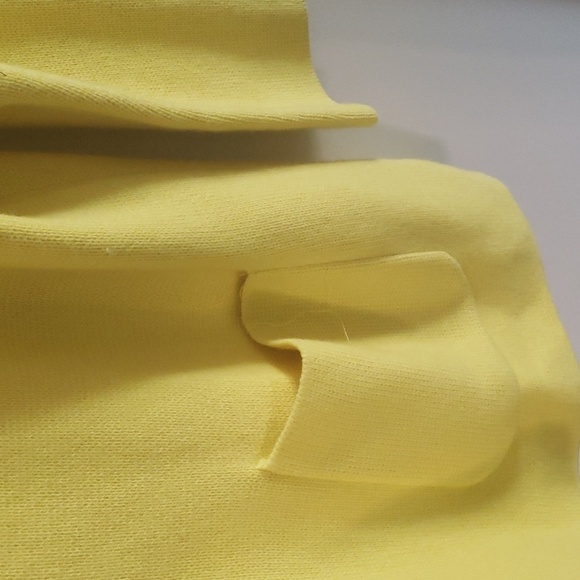 Talbott Plus Yellow Wool Blend Sweater Knit Blazer Cardigan Size 1X - Picture 3 of 6